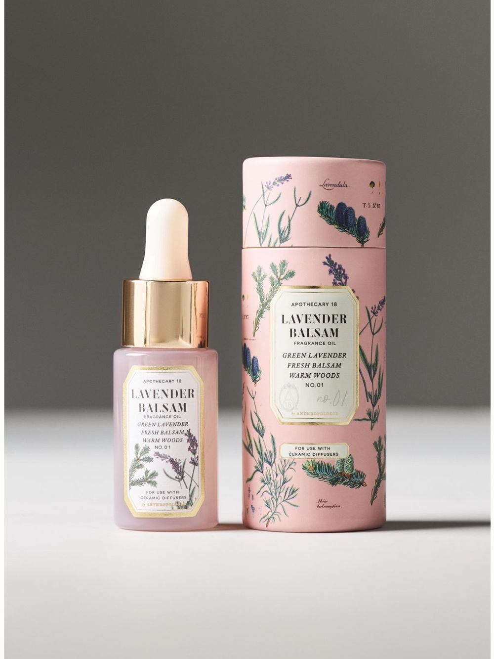 ANTHROPOLOGIE➕Apothecary 18 Lavender Balsam Oil Dropper NWT